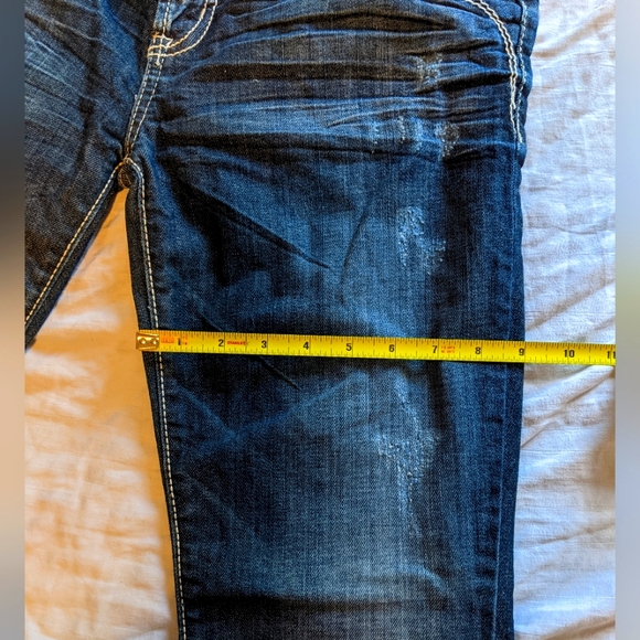 Guess Stretch, Distressed, Boot Cut Jeans - Picture 12 of 15